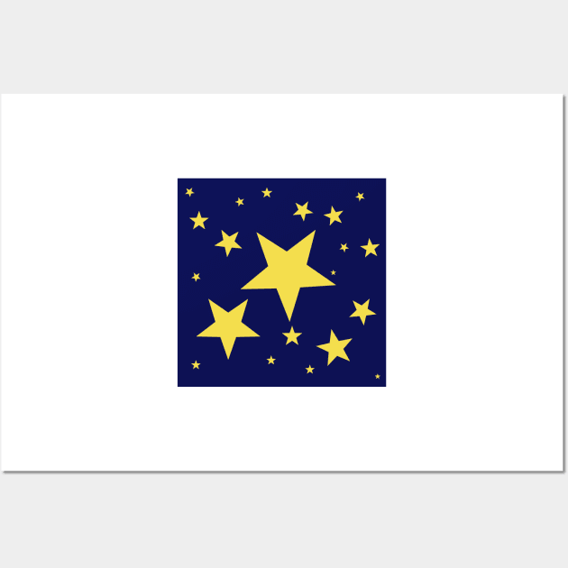 Stars in the sky Wall Art by Grafititee